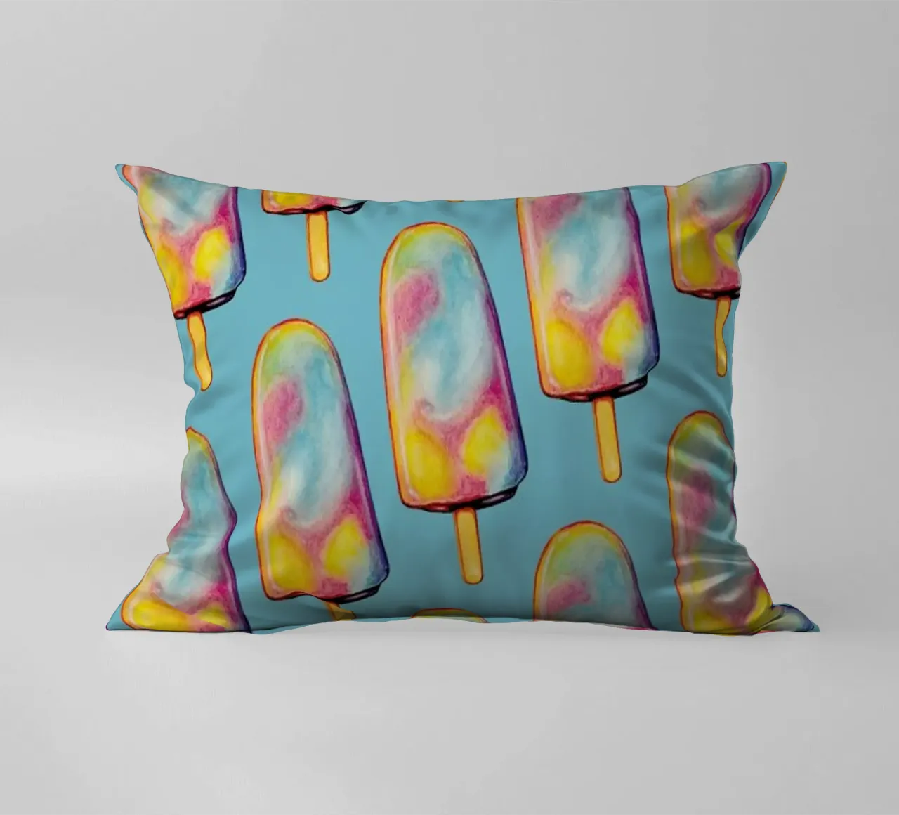 Rainbow Paddle Pop Kissen von Kelly Gilleran