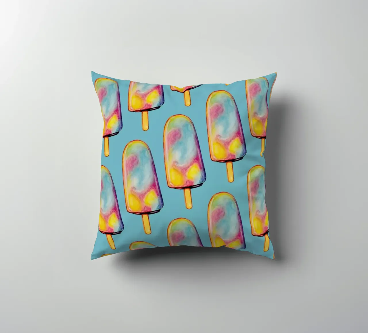 Rainbow Paddle Pop cuscino da Kelly Gilleran