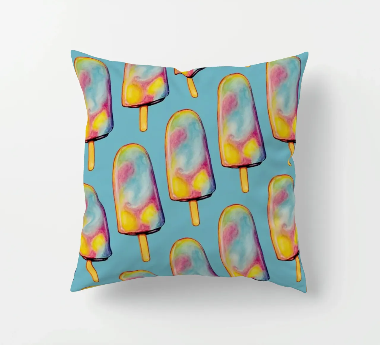 Rainbow Paddle Pop cuscino da Kelly Gilleran