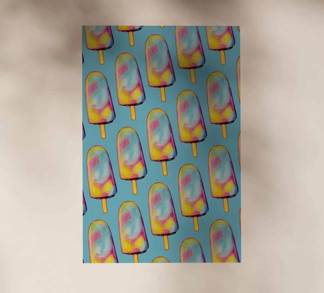 Rainbow Paddle Pop pellicola backlit da Kelly Gilleran