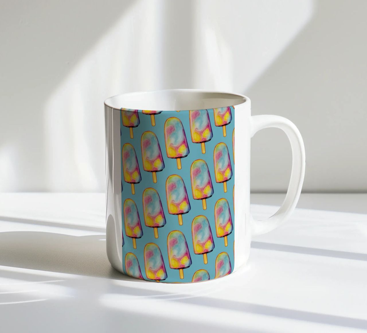 Rainbow Paddle Pop tazza in ceramica da Kelly Gilleran