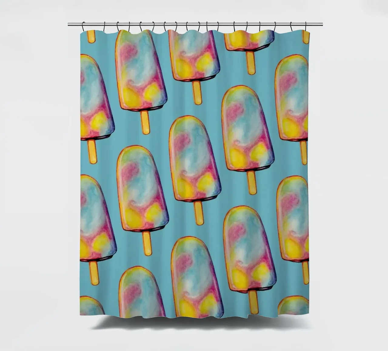 Rainbow Paddle Pop tenda da doccia da Kelly Gilleran