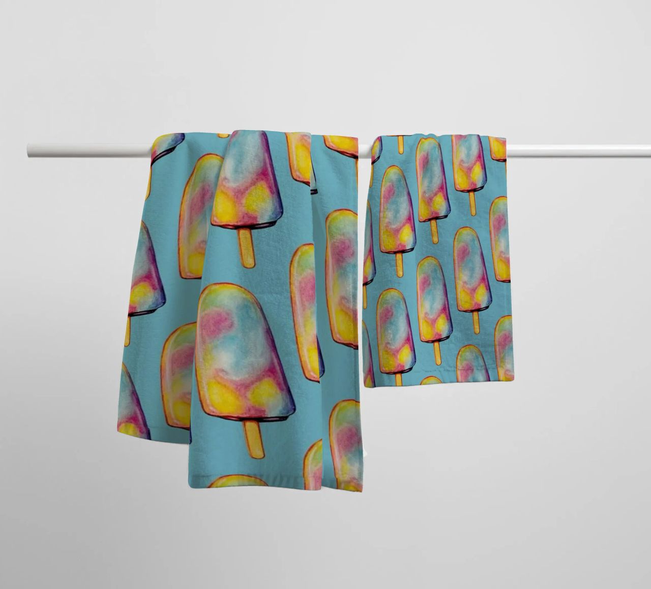 Rainbow Paddle Pop asciugamano da bagno da Kelly Gilleran
