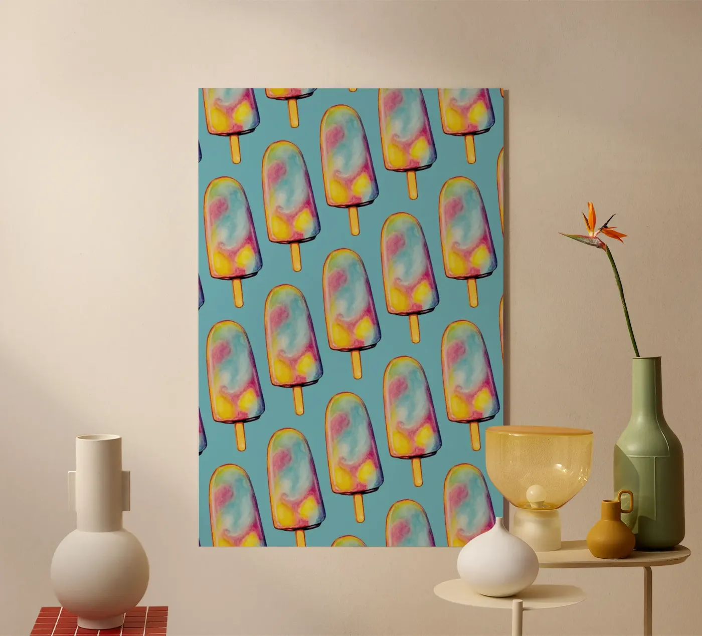 Rainbow Paddle Pop Acryl-Glas von Kelly Gilleran