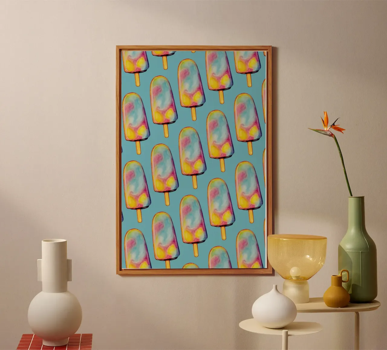 Rainbow Paddle Pop forex plate by Kelly Gilleran