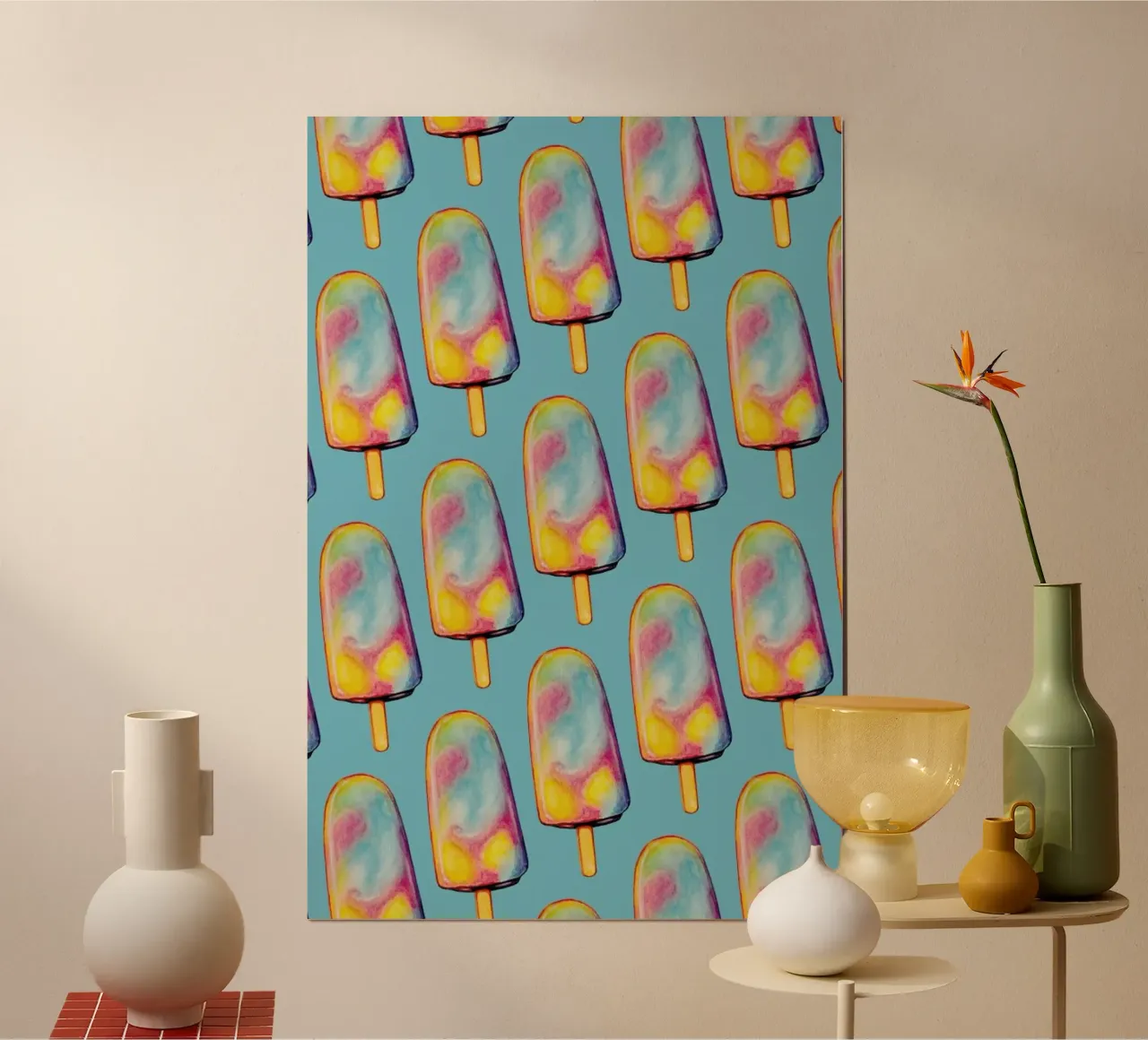 Rainbow Paddle Pop poster da Kelly Gilleran