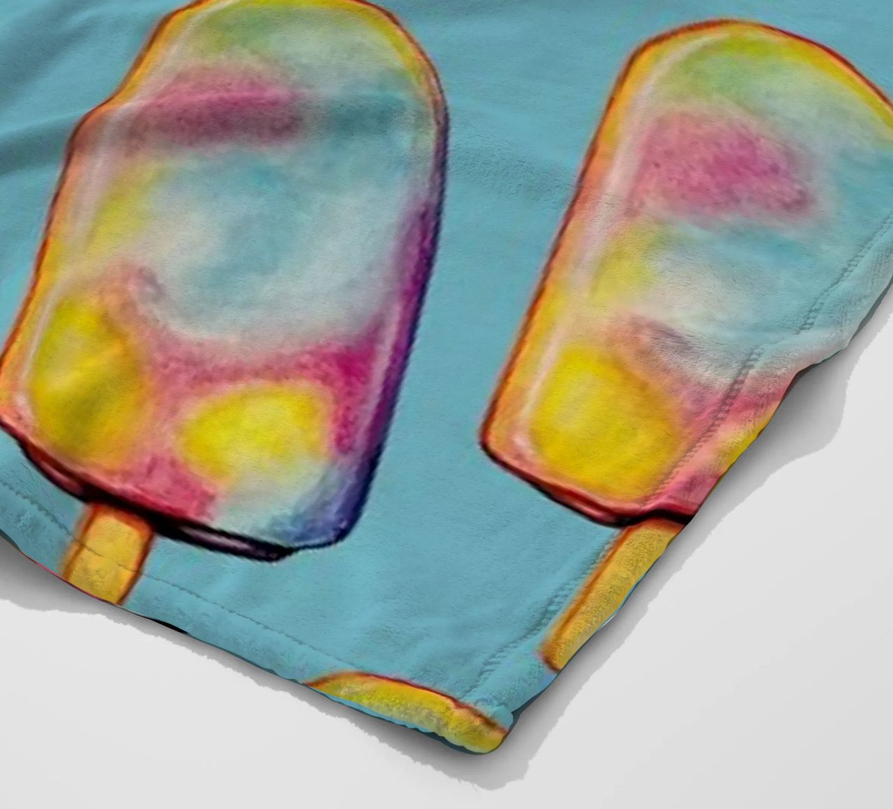 Rainbow Paddle Pop coperta in pile da Kelly Gilleran