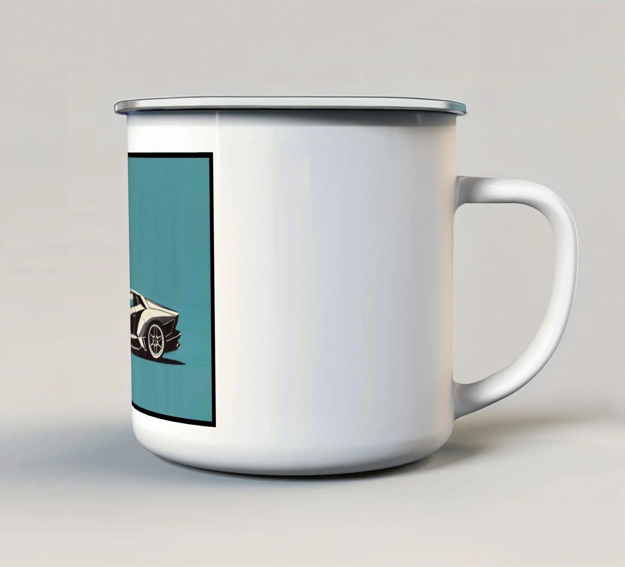 Lamborghini - Impression d'affiches anciennes mug en émail de posterprints-by-nomad