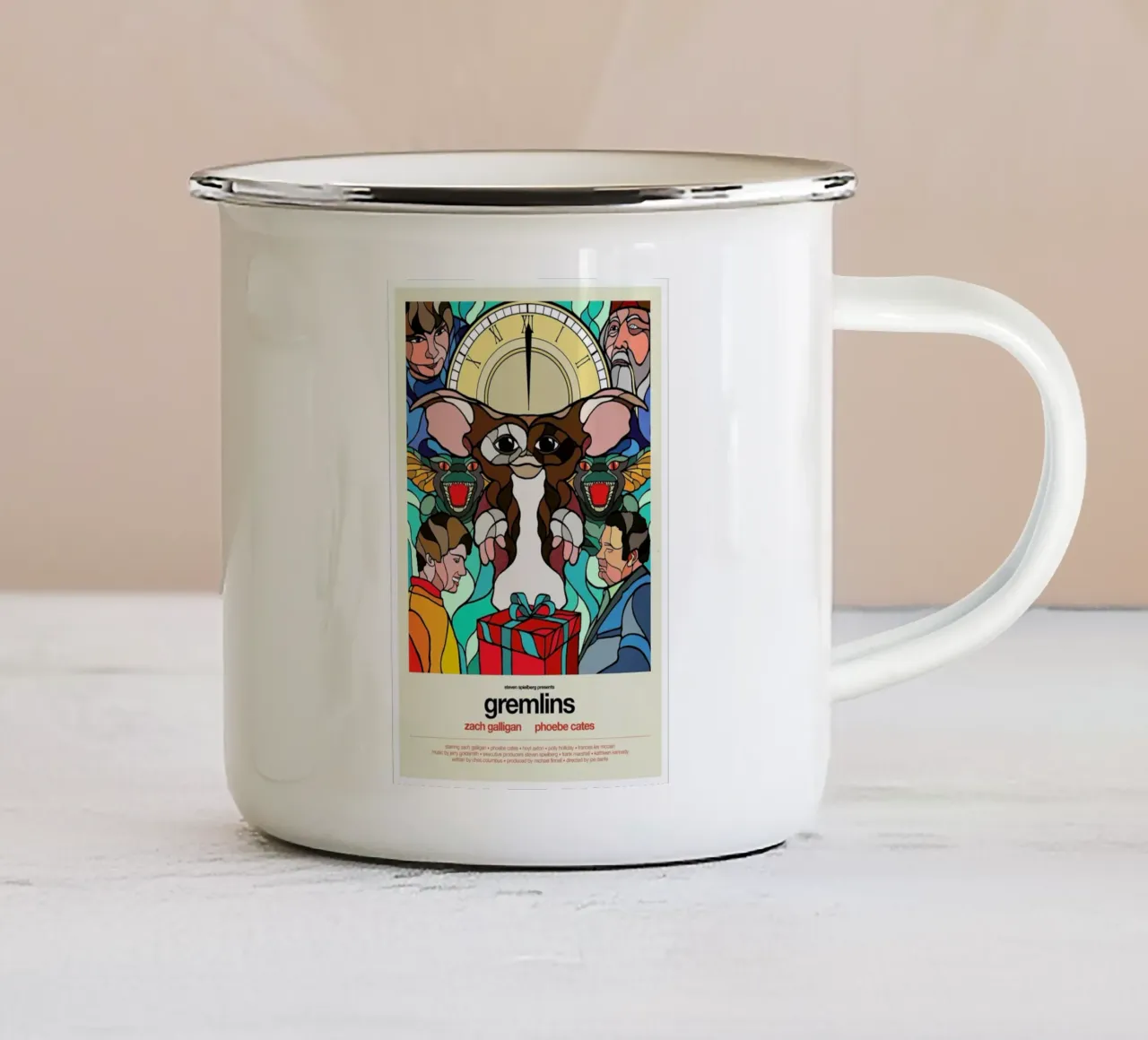 Gremlins Emaille Tasse von Van Orton Design