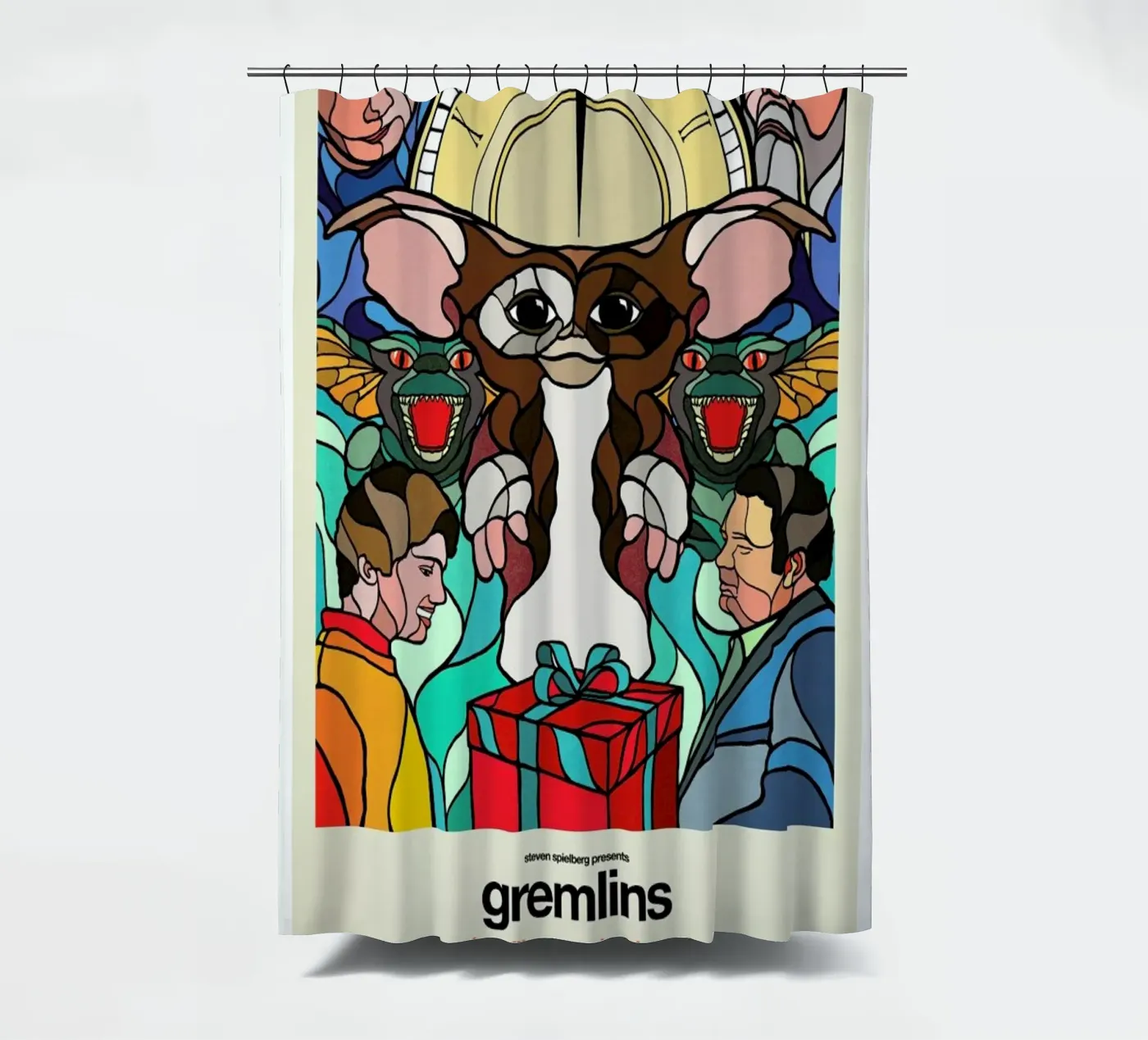 Gremlins douchegordijn van Van Orton Design