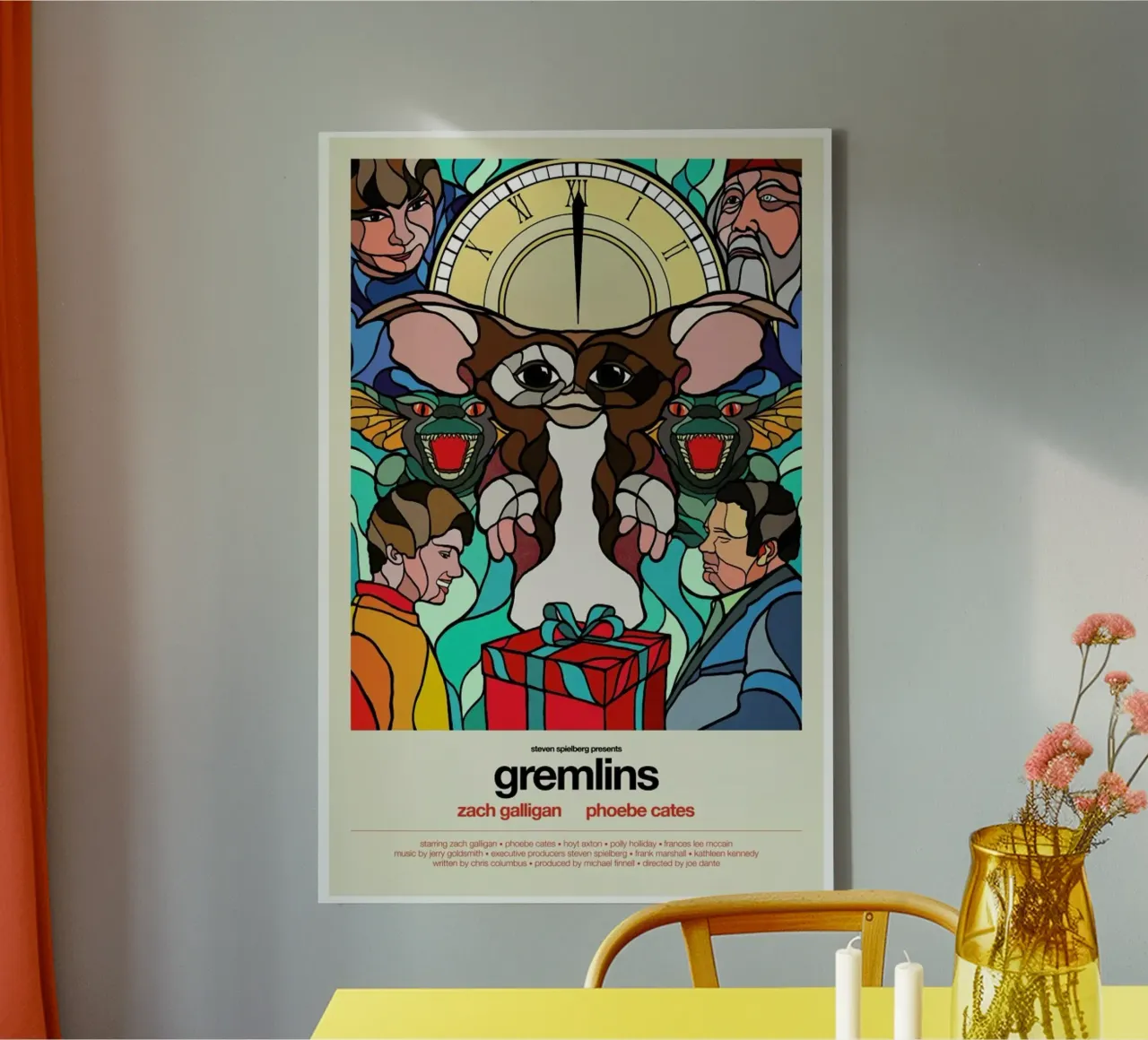 Gremlins tela con Cornice a cassetta da Van Orton Design