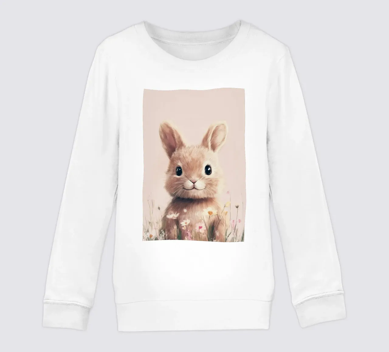Hero #37: Hare in spring kids sweatshirt by farbenhelden