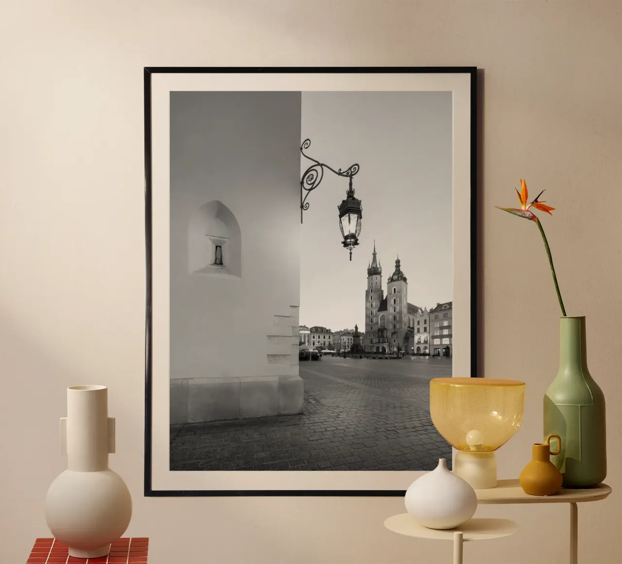 KRAKAU 06 poster with wooden frame by Tom Uhlenberg