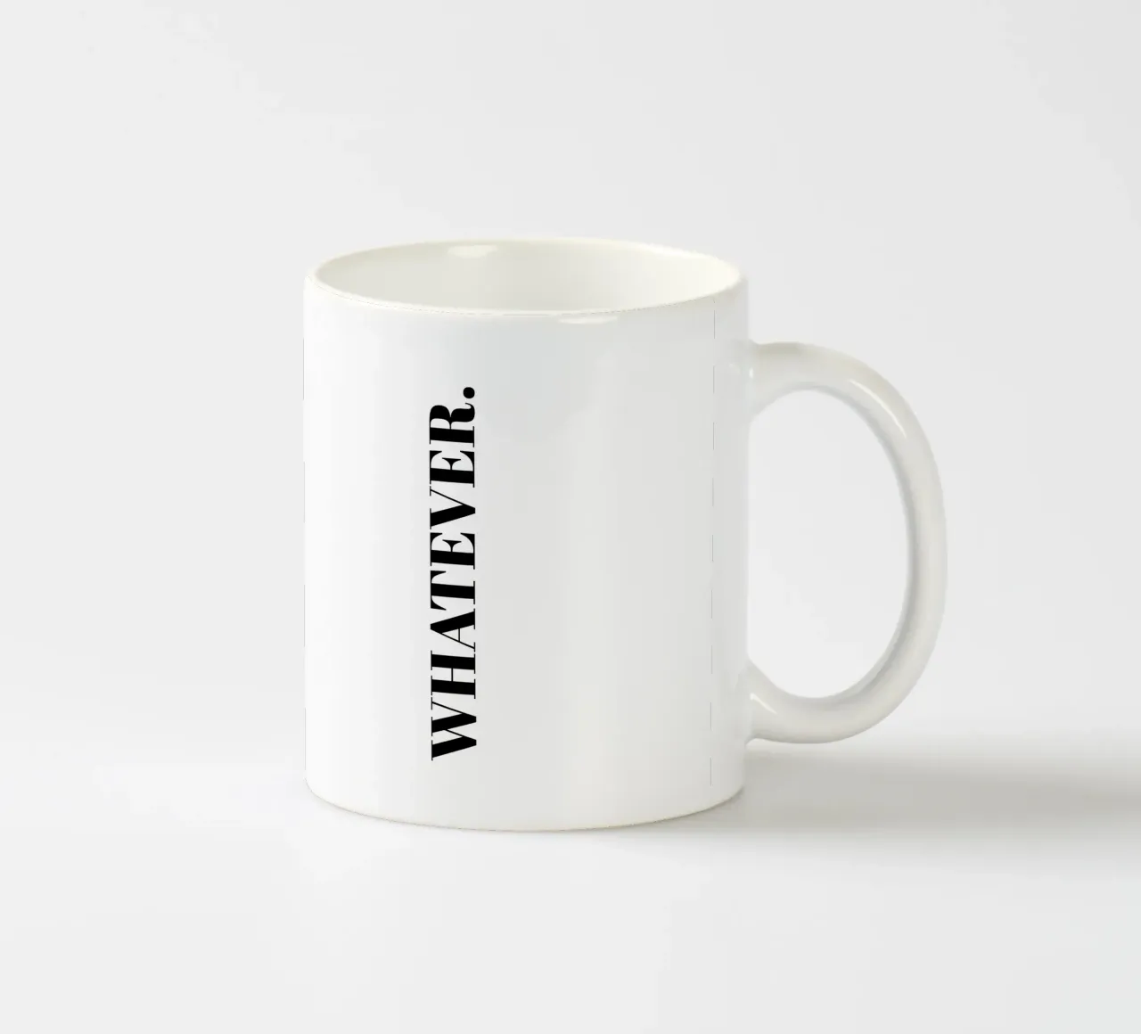 Whatever ceramic mug by Paigaam Studio