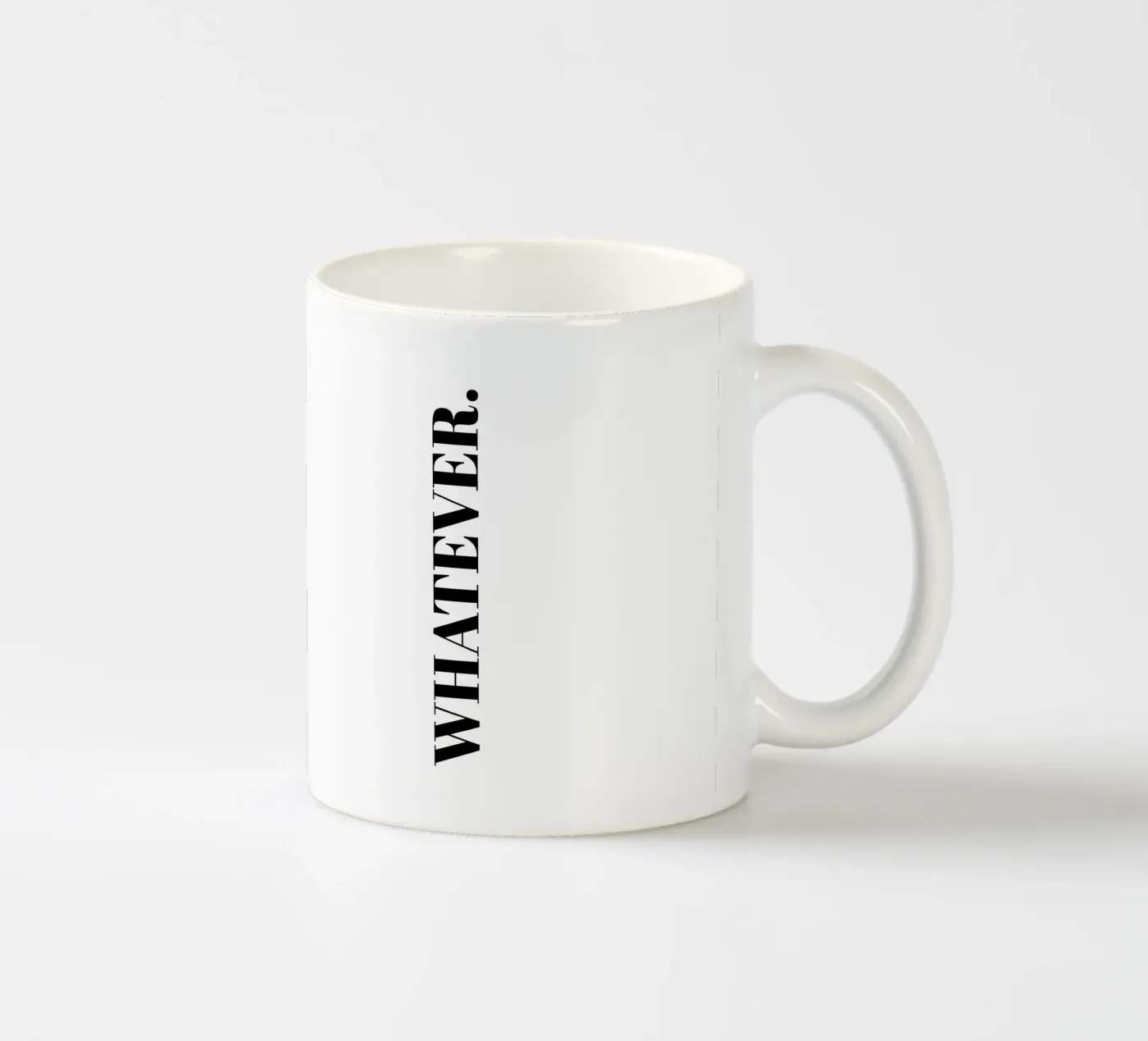 Whatever ceramic mug by Paigaam Studio