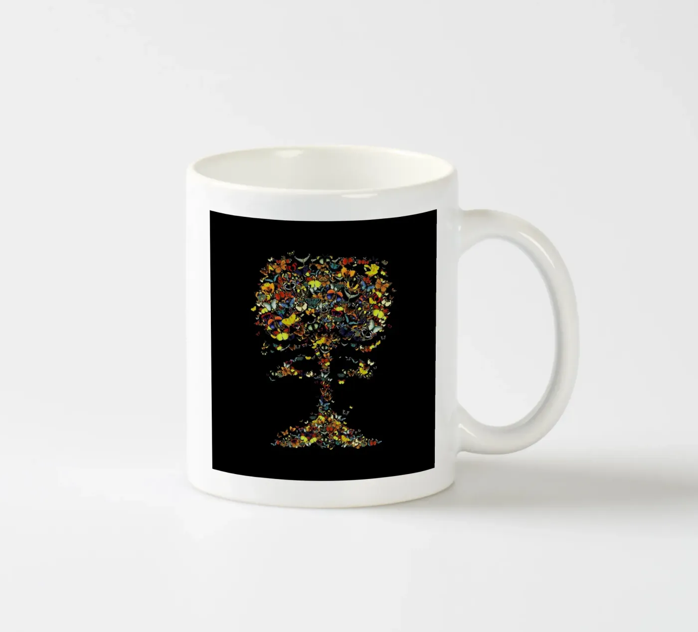 Atomic Butterfly ceramic mug by Tobe Fonseca