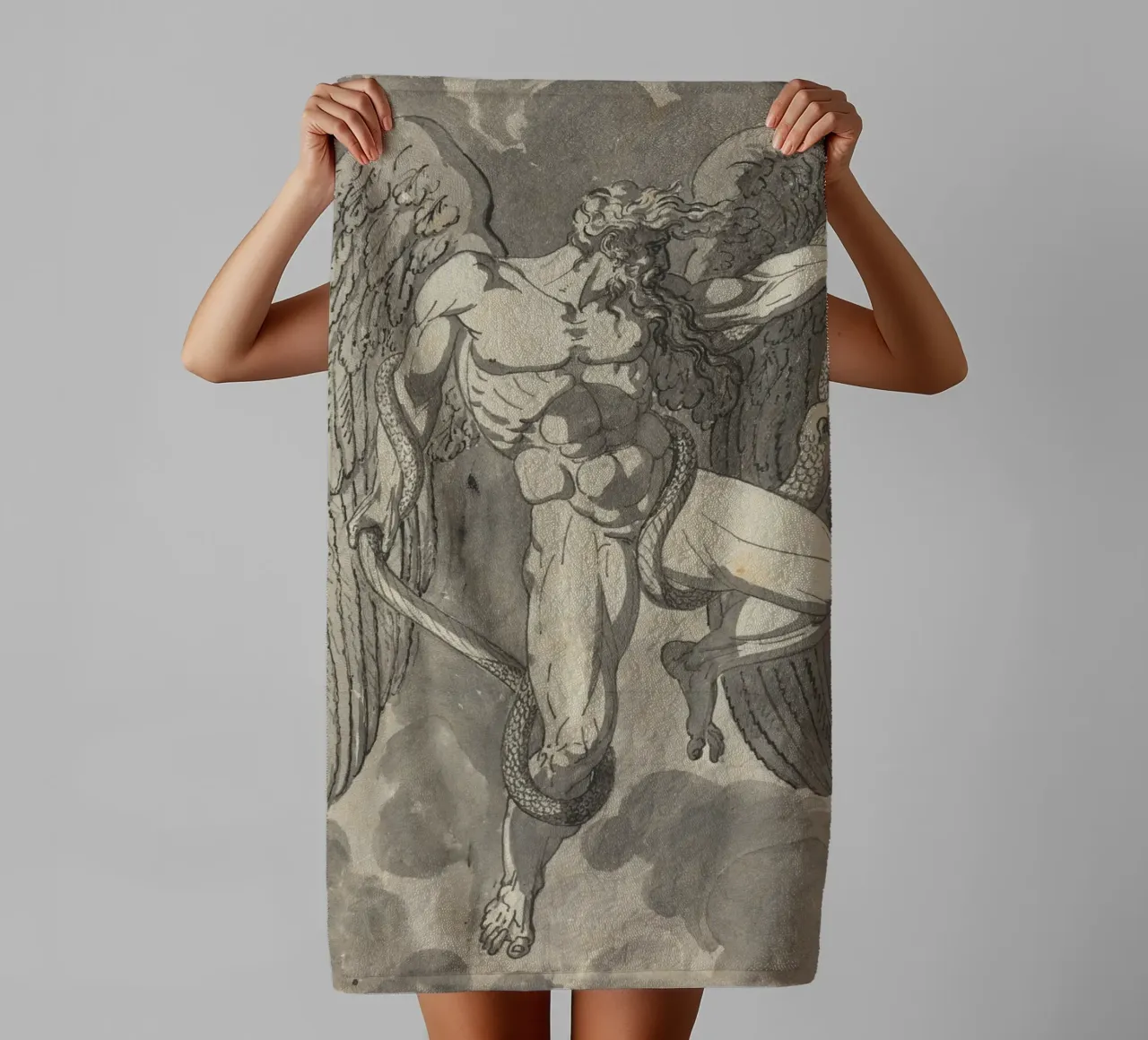 muscular figure asciugamano da bagno da ramosashop