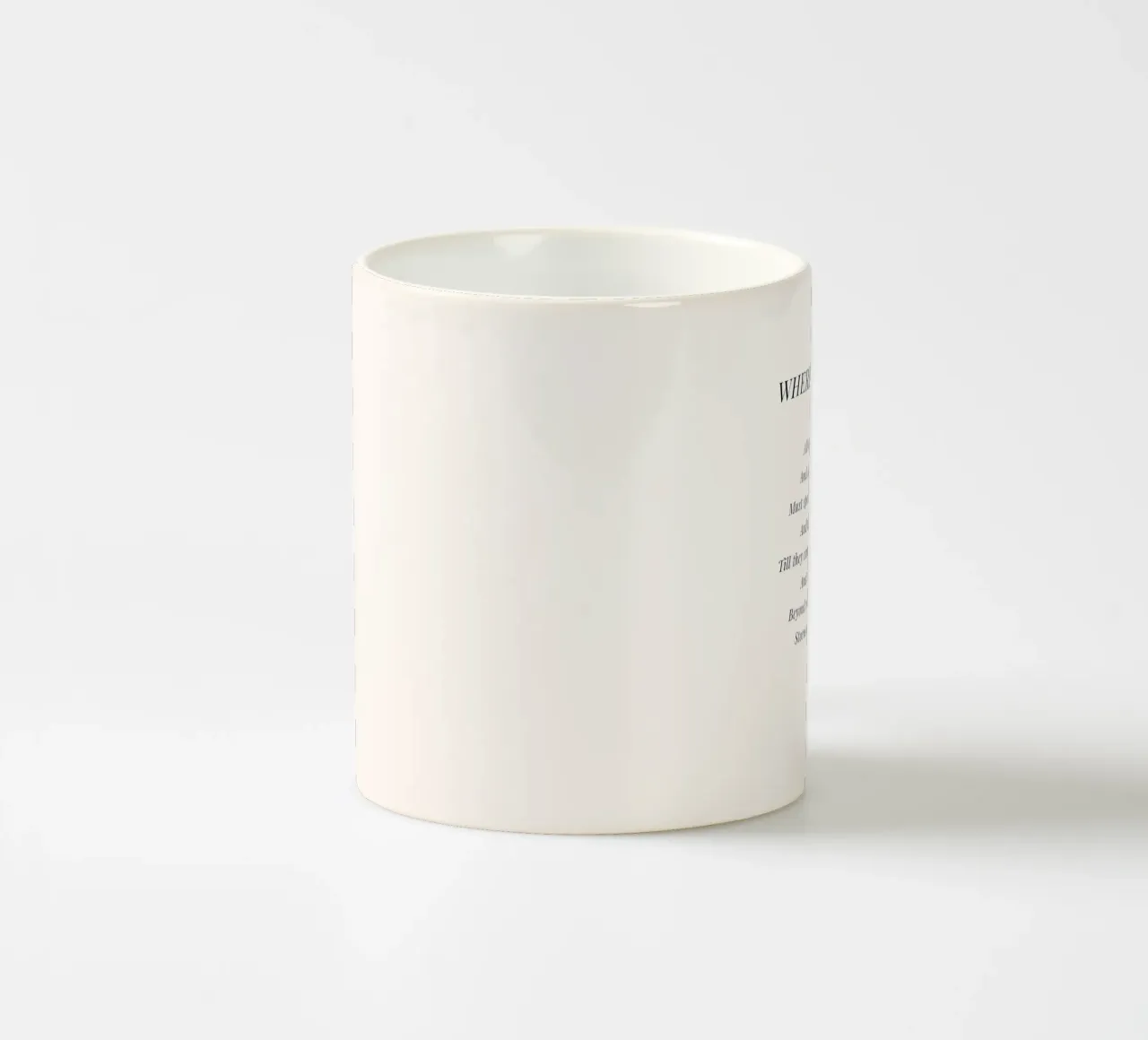 Dove va il mio libro poesia tazza in ceramica da Paigaam Studio