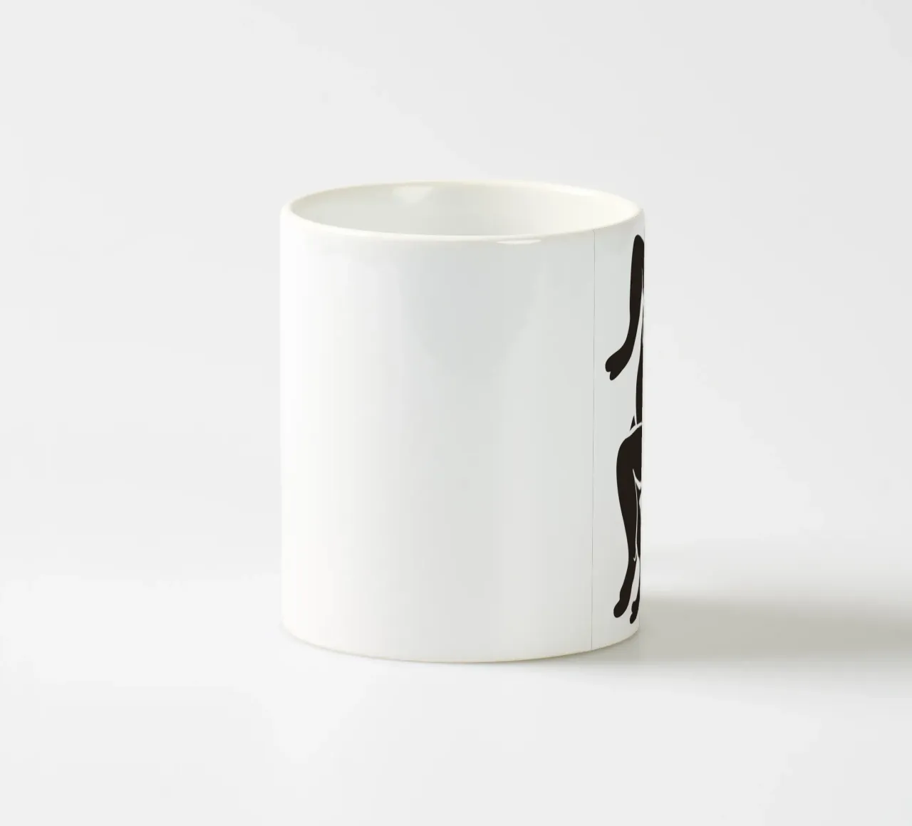 silhouette of a human form tazza in ceramica da ramosashop