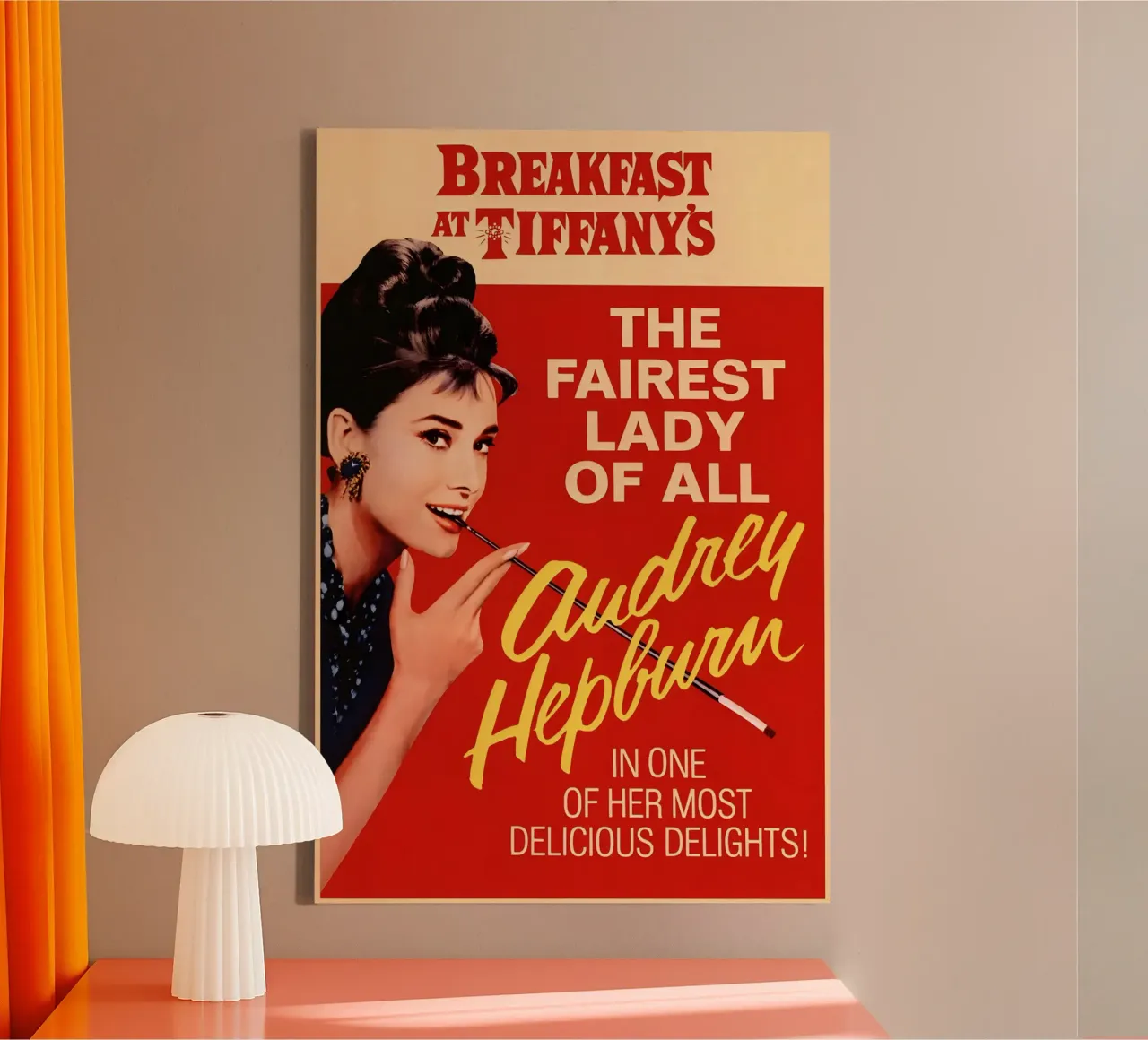 Breakfast at Tiffany's canvas by Attaboy Dsgn