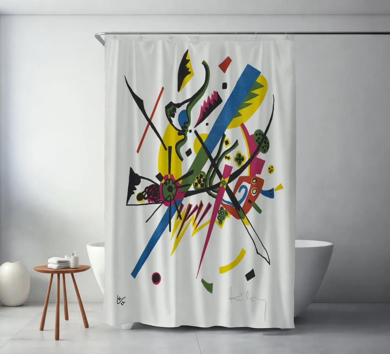 Wassily Kandinsky - Kleine Welten I tenda da doccia da Old Masters