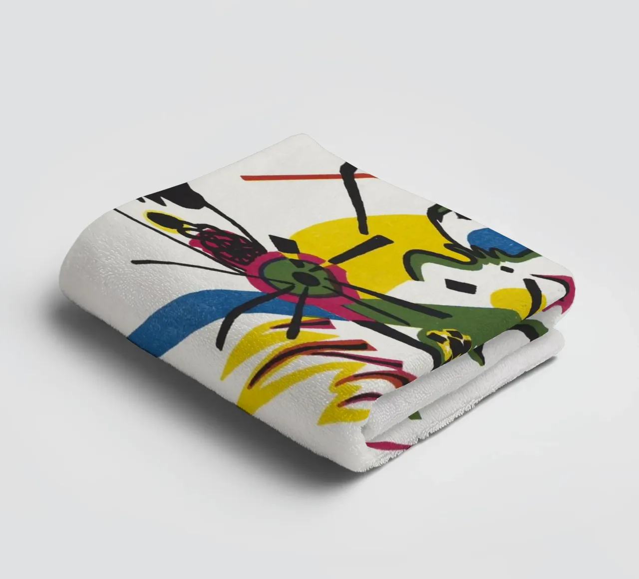 Wassily Kandinsky - Kleine Welten I asciugamano da bagno da Old Masters