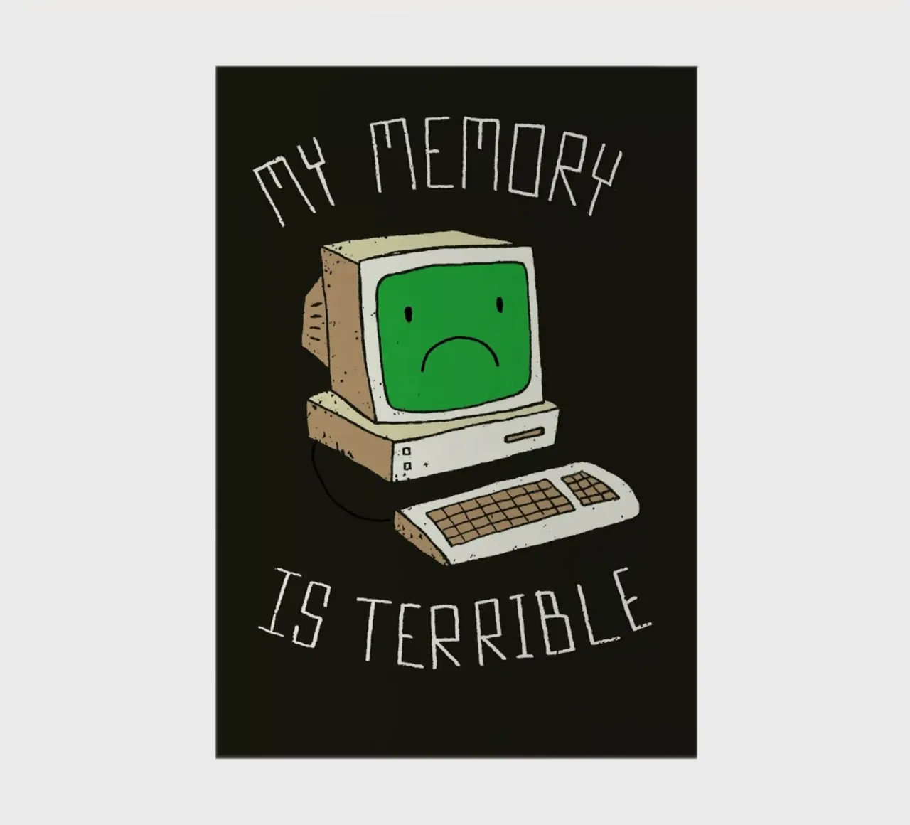 My Memory Is Terrible Notizbuch von DinoMike