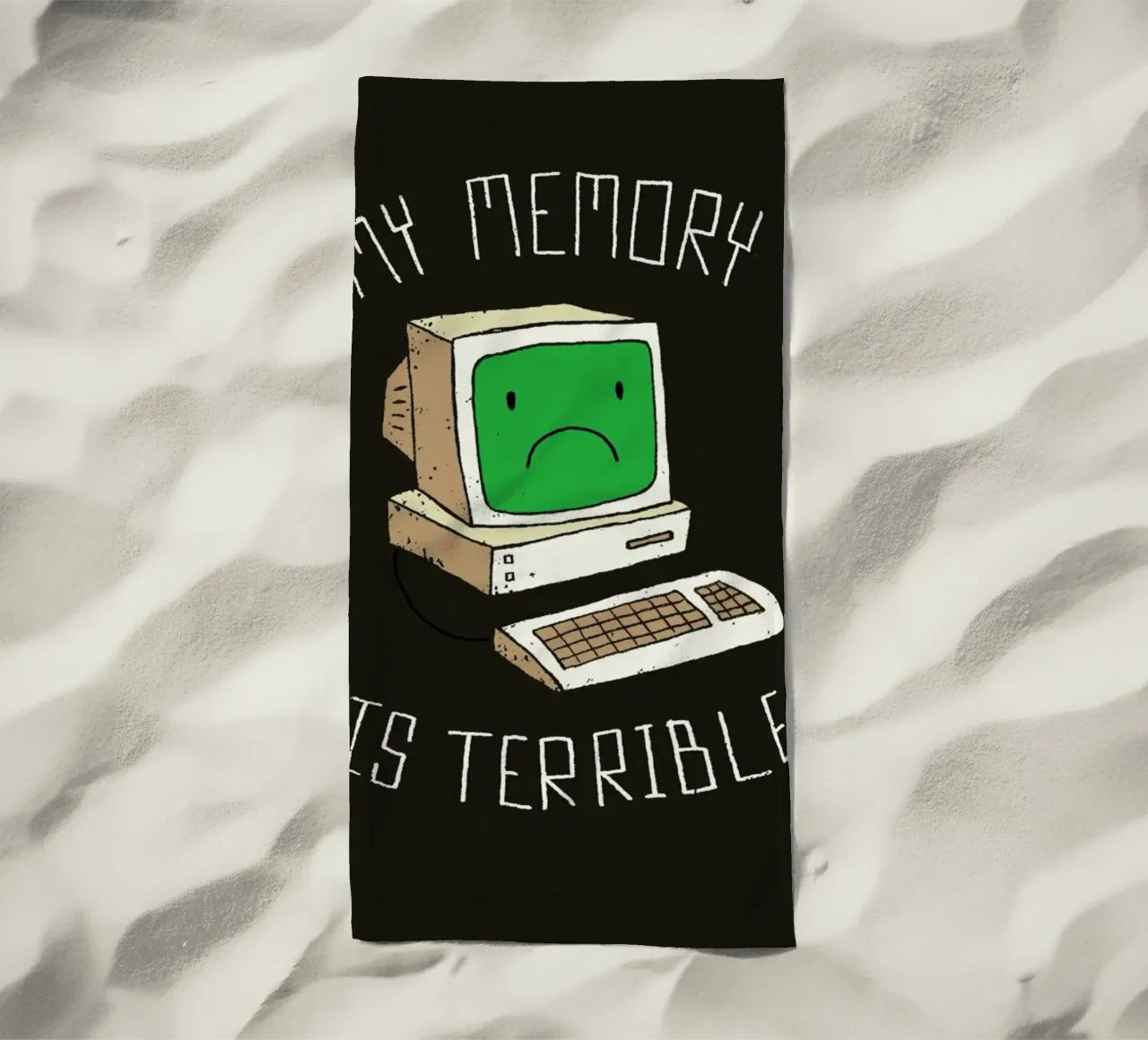 My Memory Is Terrible beach towel by DinoMike