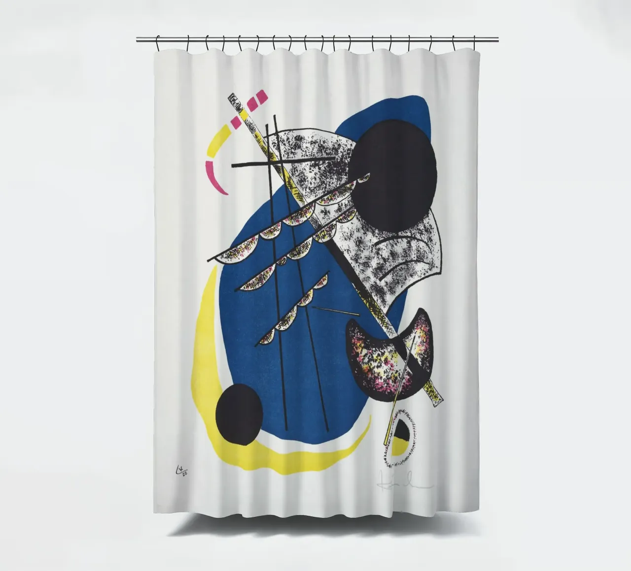Wassily Kandinsky - Kleine Welten II tenda da doccia da Old Masters