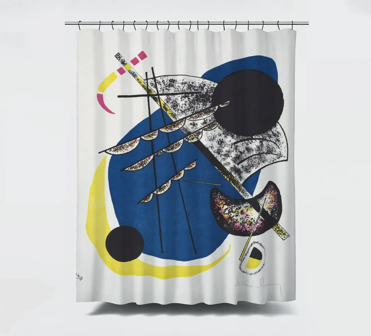 Wassily Kandinsky - Kleine Welten II tenda da doccia da Old Masters