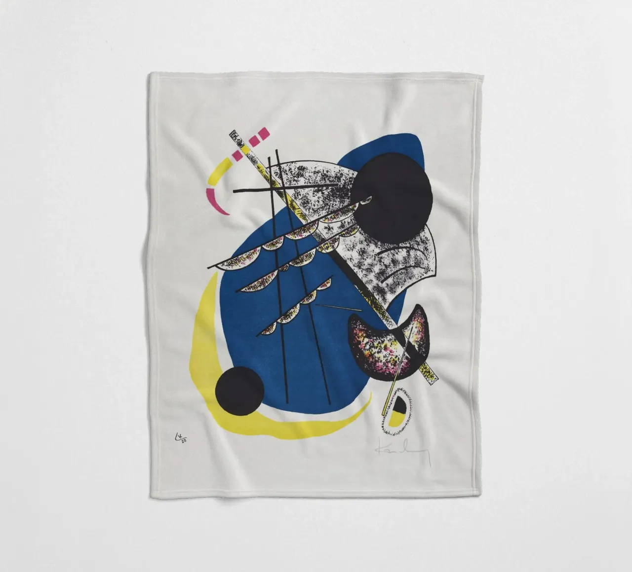 Wassily Kandinsky - Kleine Welten II coperta in pile da Old Masters