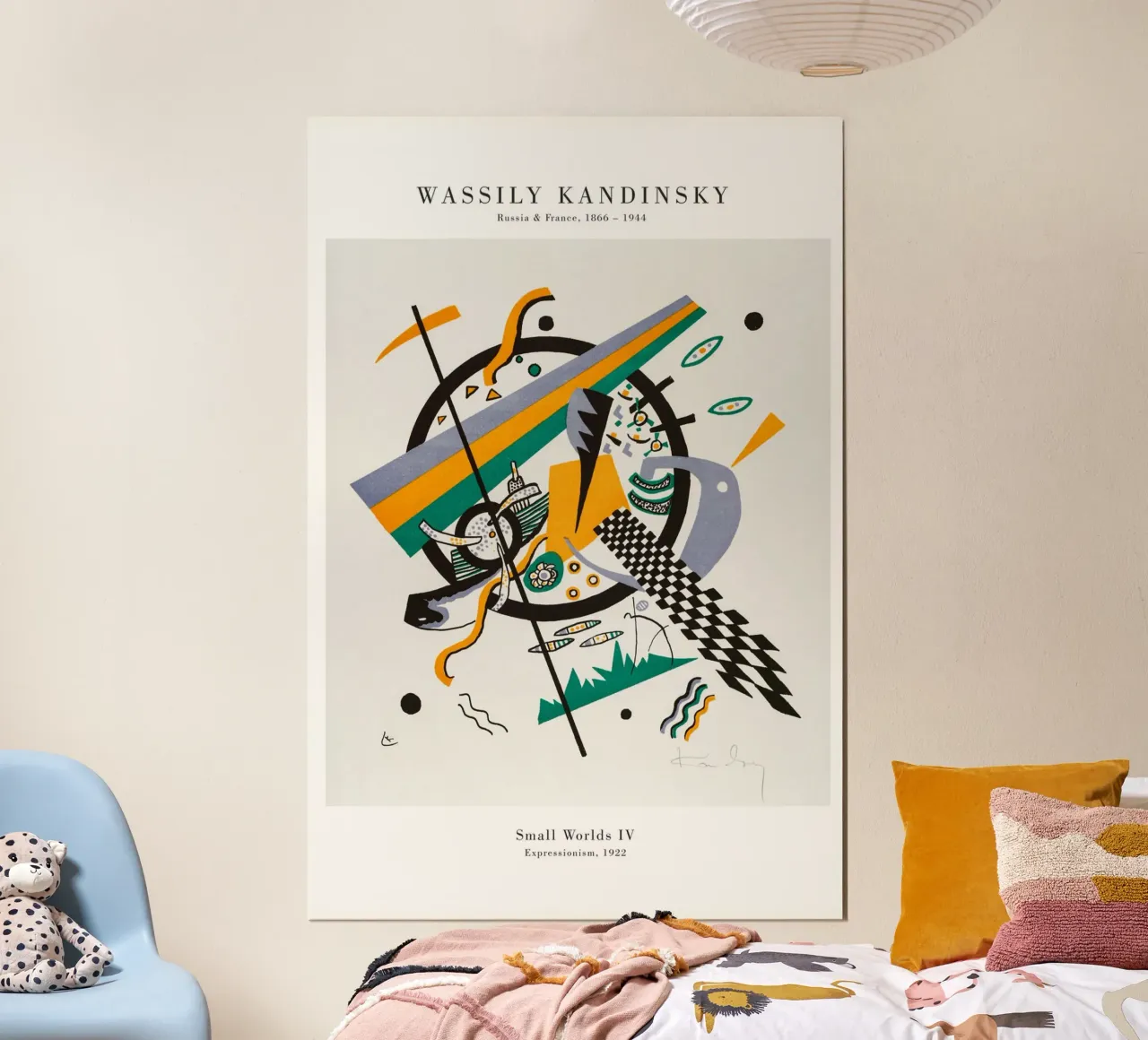 Wassily Kandinsky - Kleine Welten IV carta hahnemühle da Old Masters