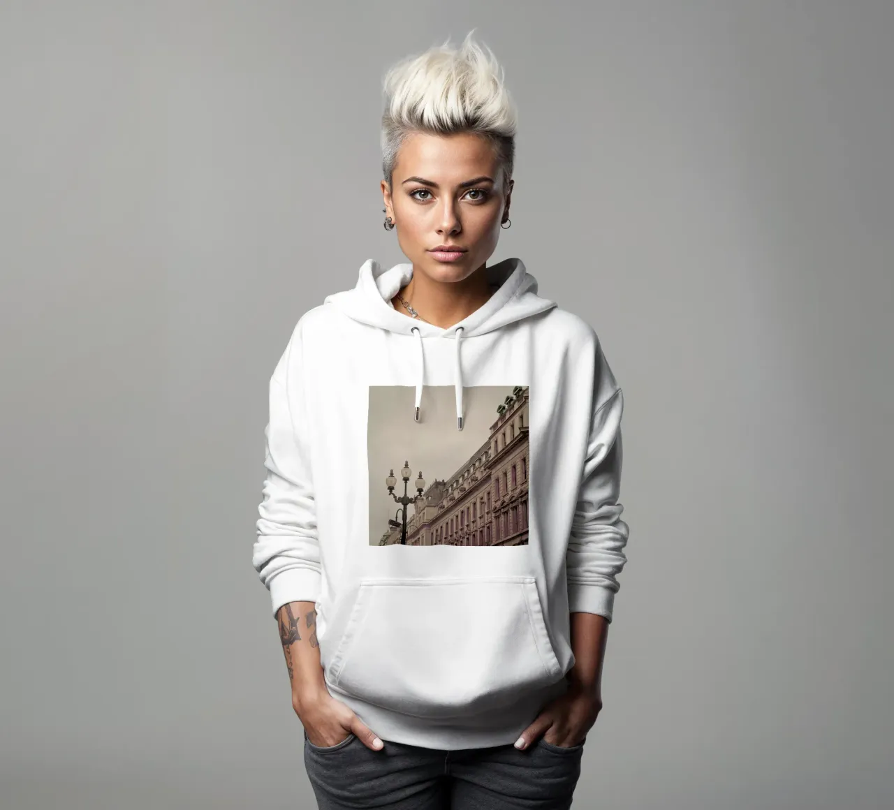 Regent St Square sudadera con capucha de Keri Bevan
