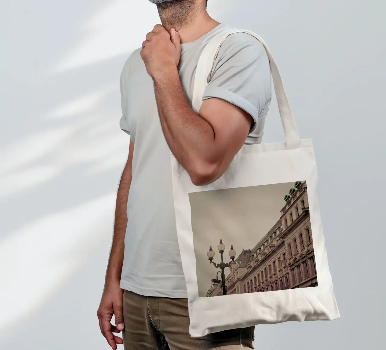 Regent St Square borsa in juta da Keri Bevan