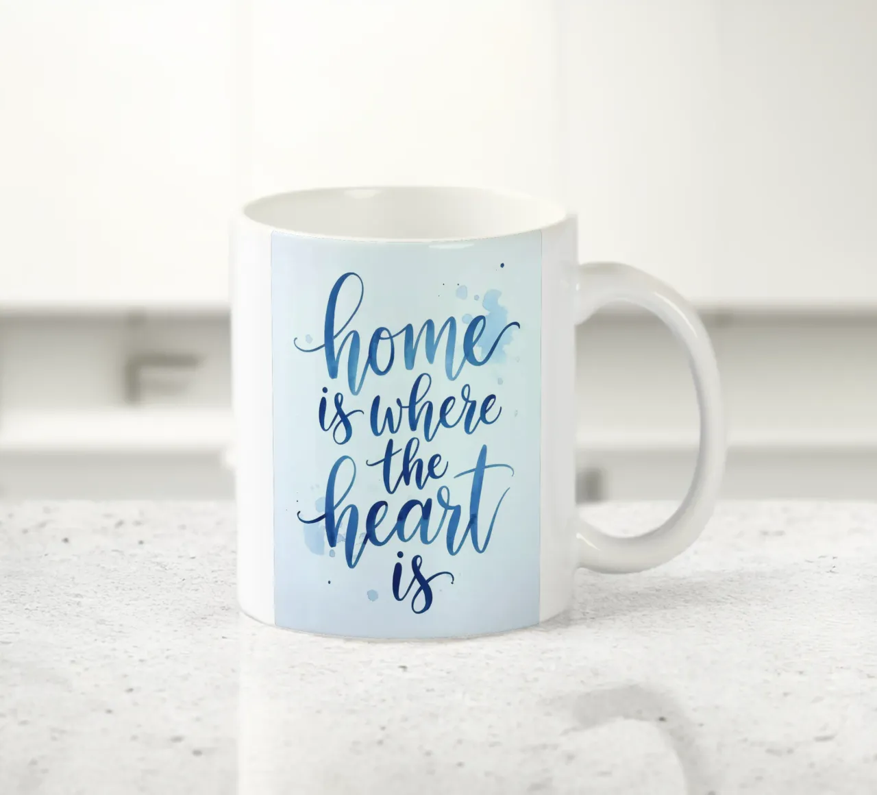 La casa è dove c'è il cuore tazza in ceramica da logic