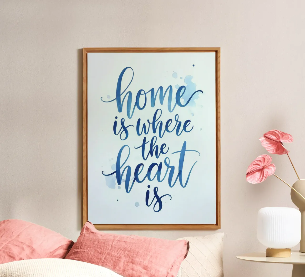 Home is where the heart is alu-dibond by logic