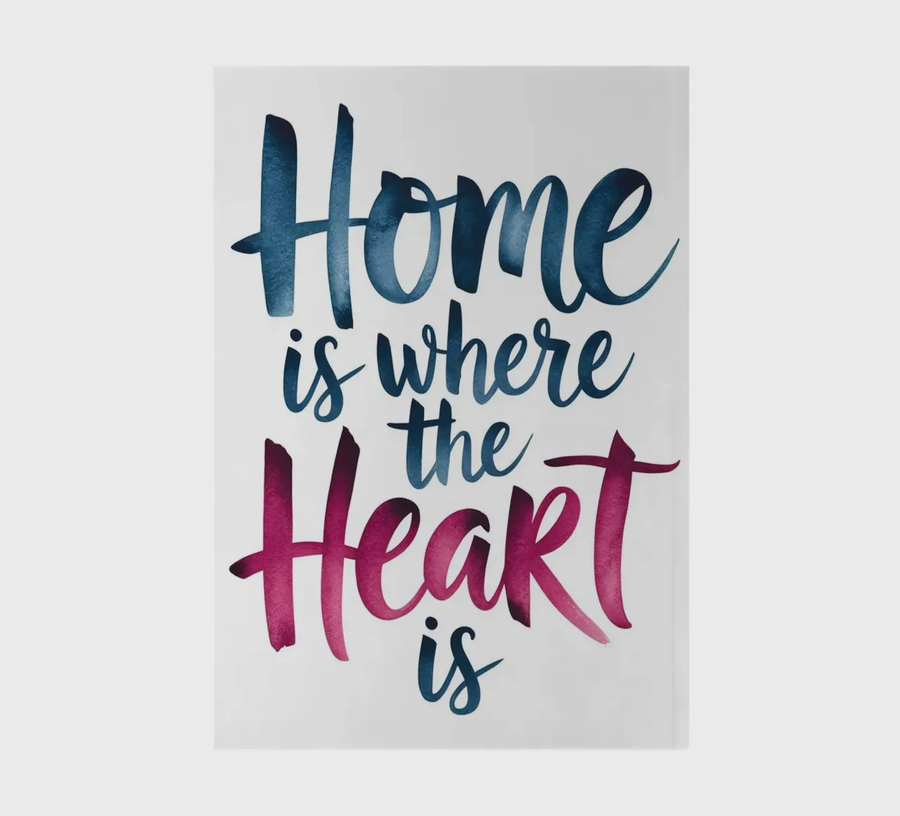 Home is where the heart is notebook by logic