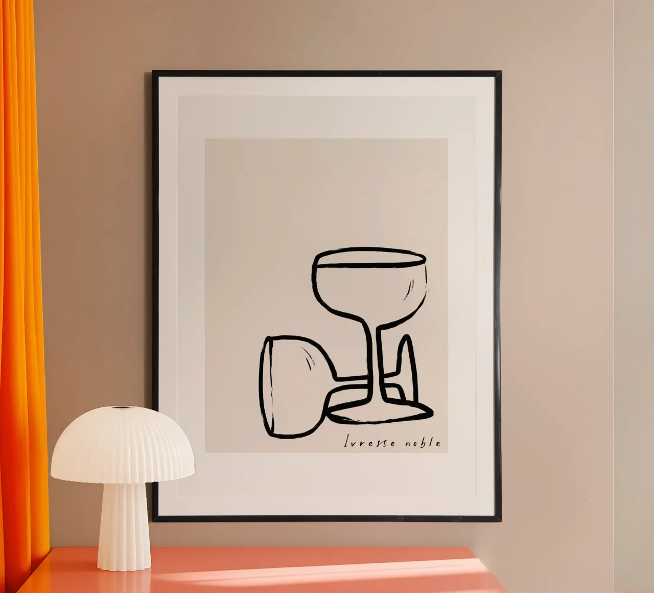 The New Simple No 28 poster con telaio in legno da treechild