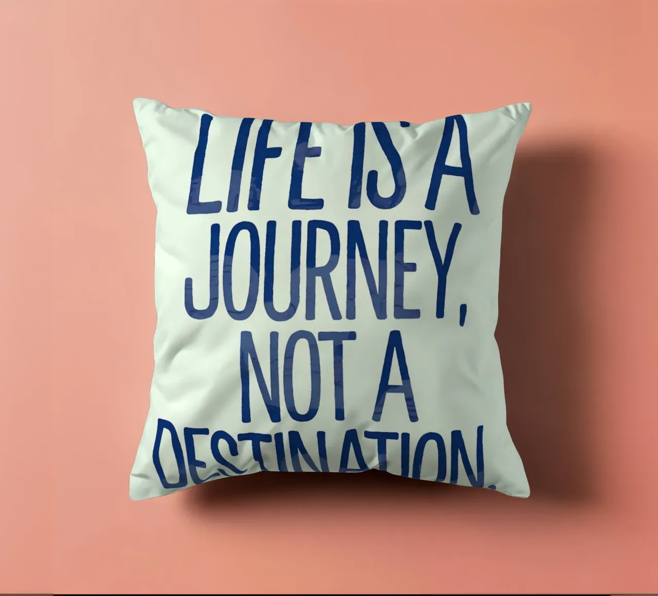 La vita è un viaggio, non una destinazione cuscino da logic