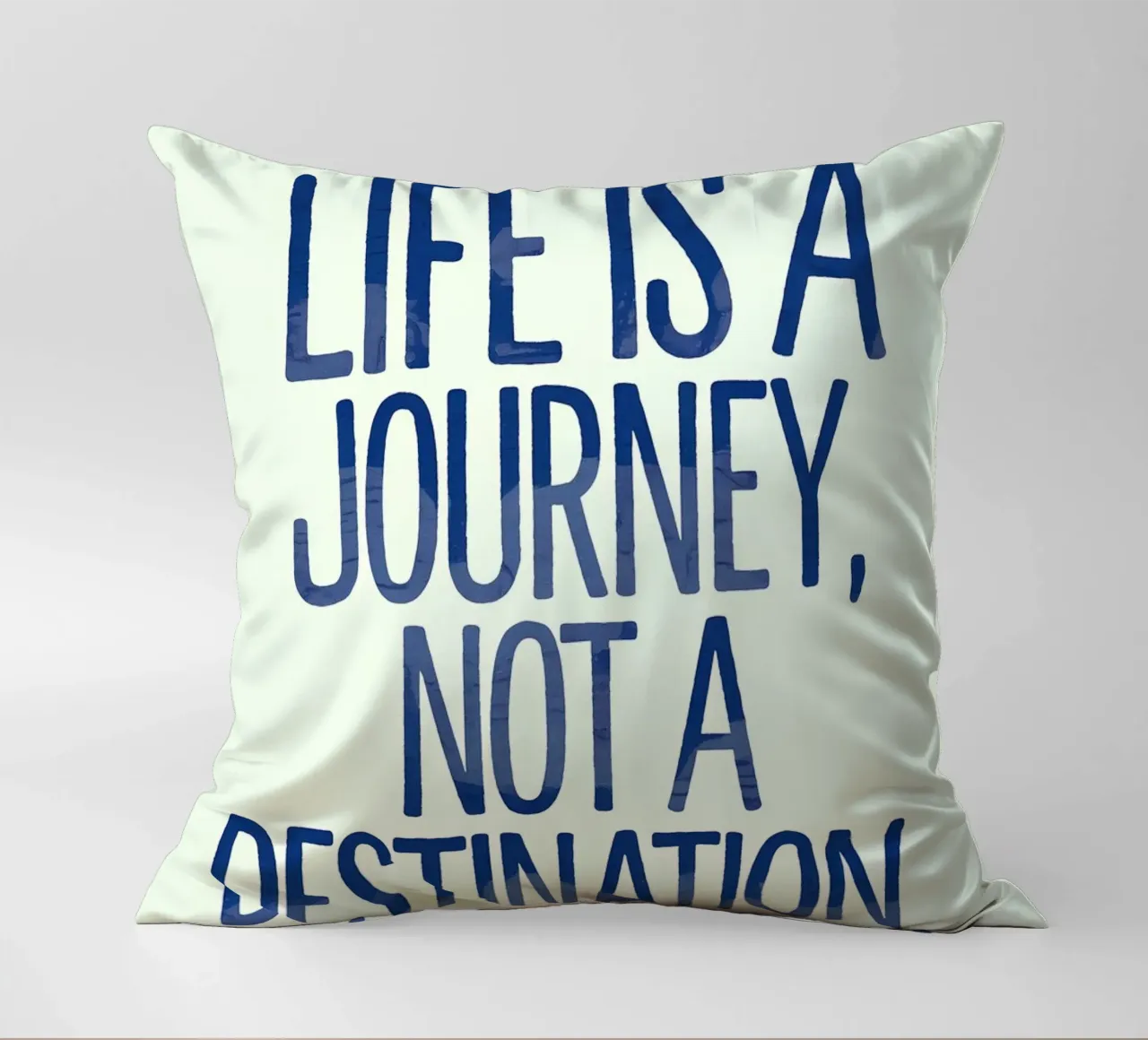 La vita è un viaggio, non una destinazione cuscino da logic