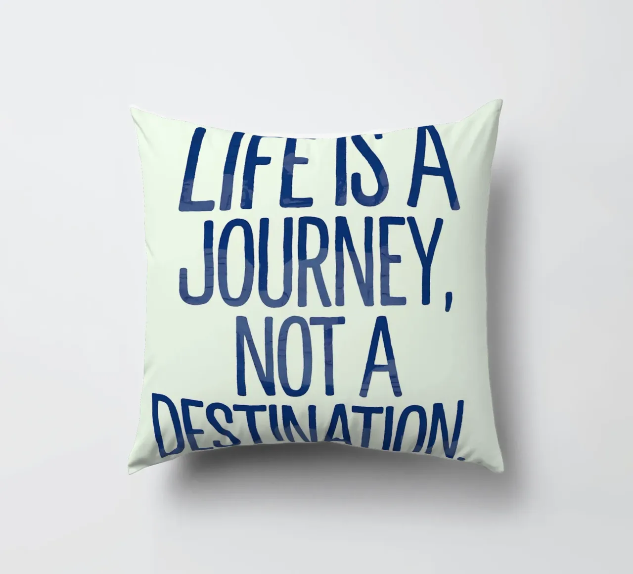 La vita è un viaggio, non una destinazione cuscino da logic