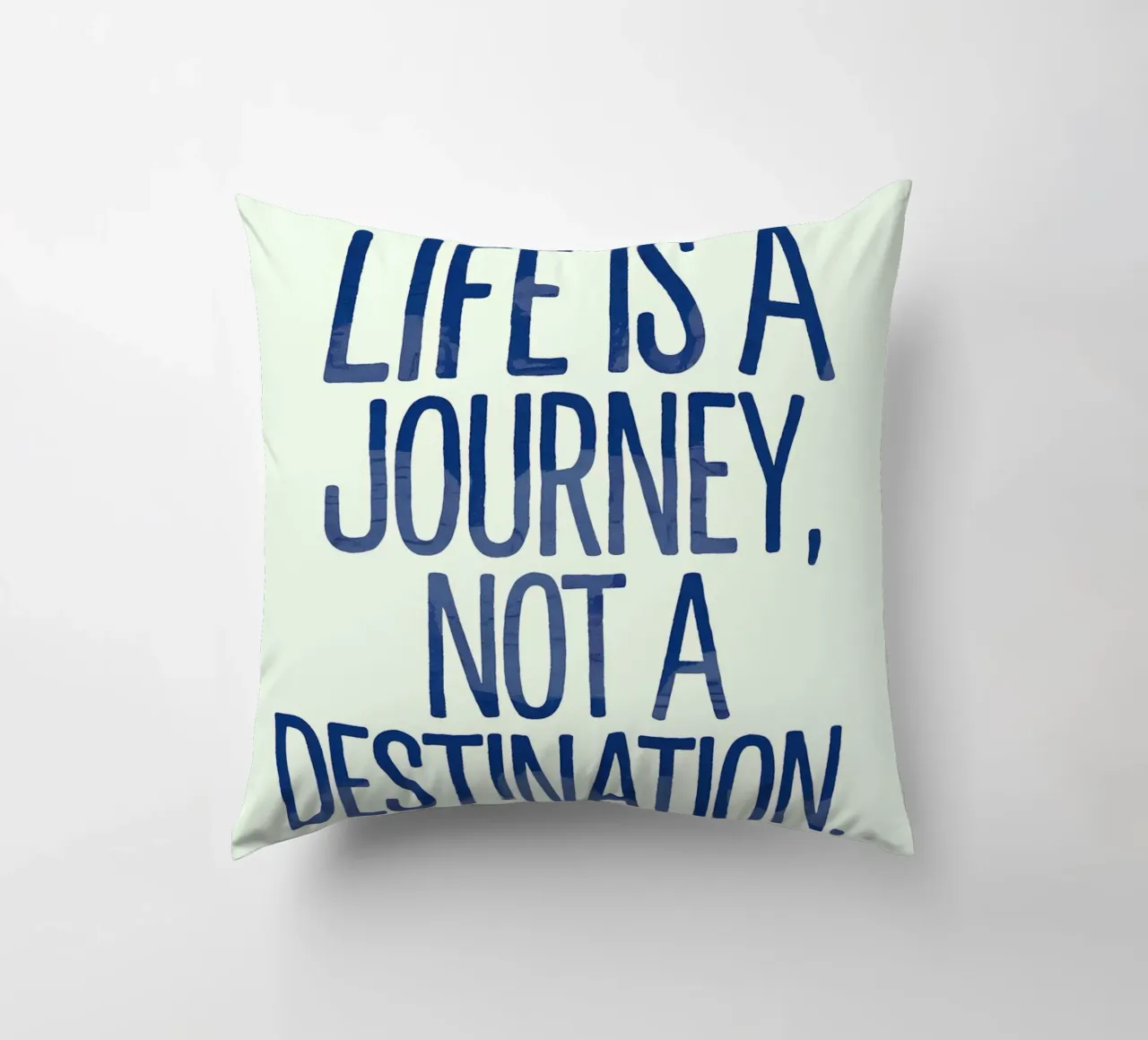 La vita è un viaggio, non una destinazione cuscino da logic