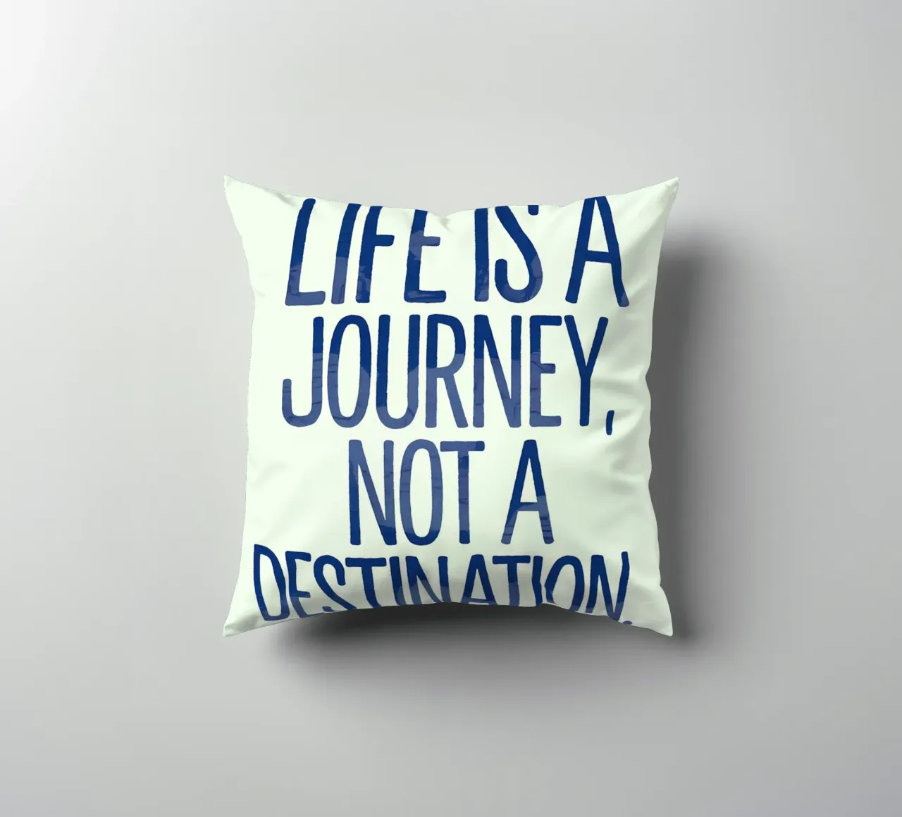 La vita è un viaggio, non una destinazione cuscino da logic