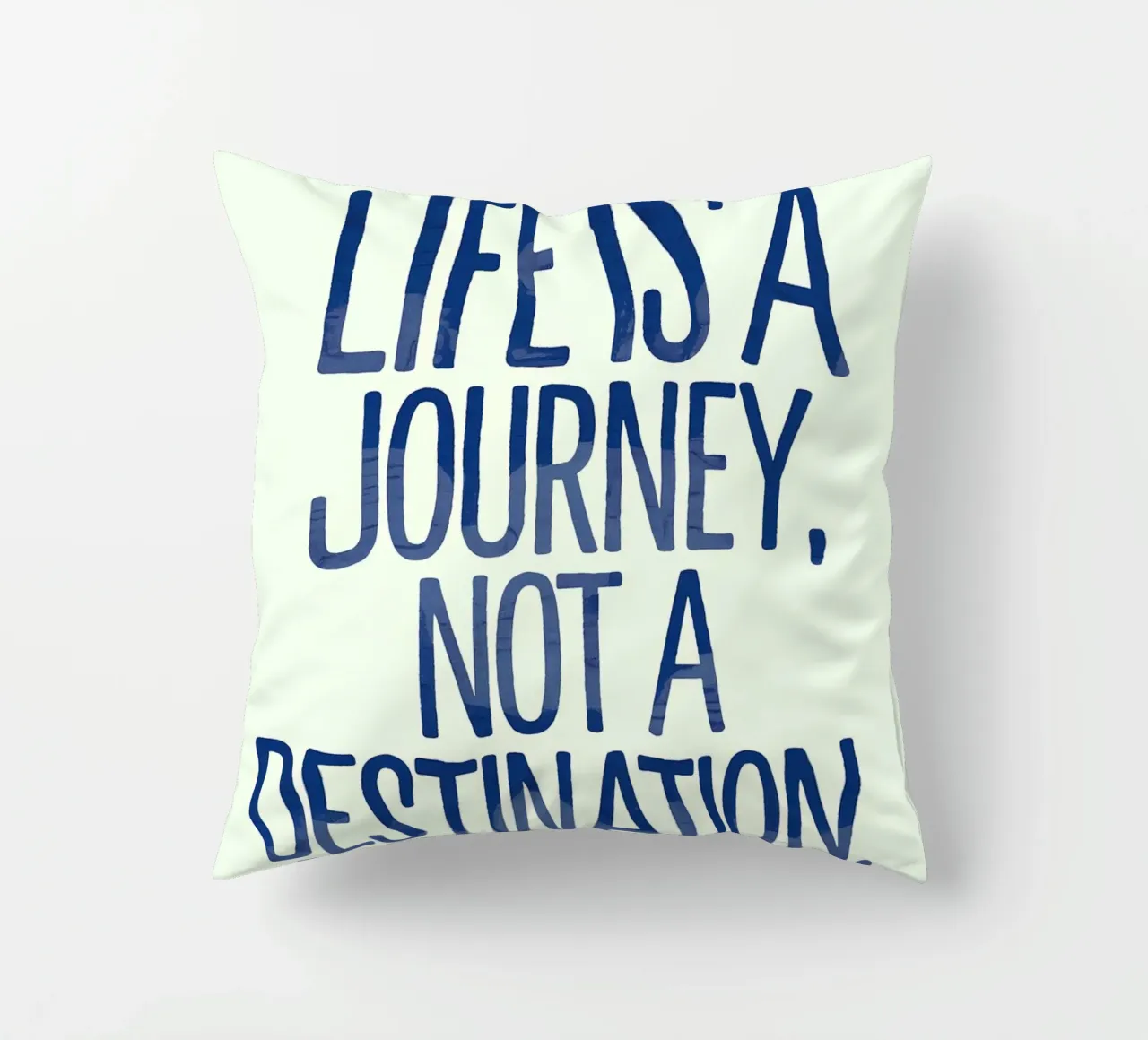 La vita è un viaggio, non una destinazione cuscino da logic
