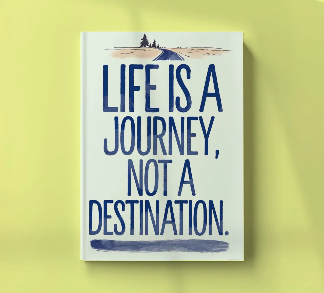 Life is a journey, not a destination notebook by logic
