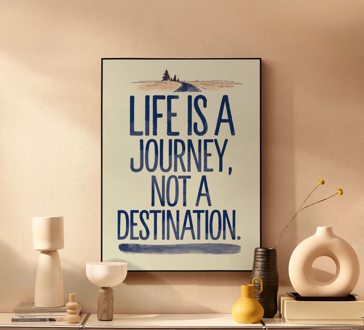 La vita è un viaggio, non una destinazione plexiglass da logic