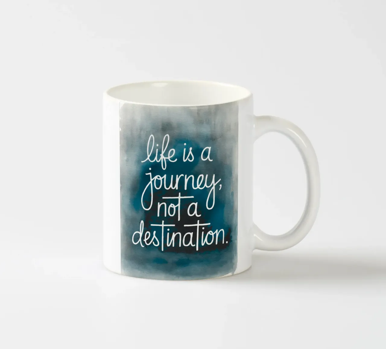 La vita è un viaggio, non una destinazione tazza in ceramica da logic