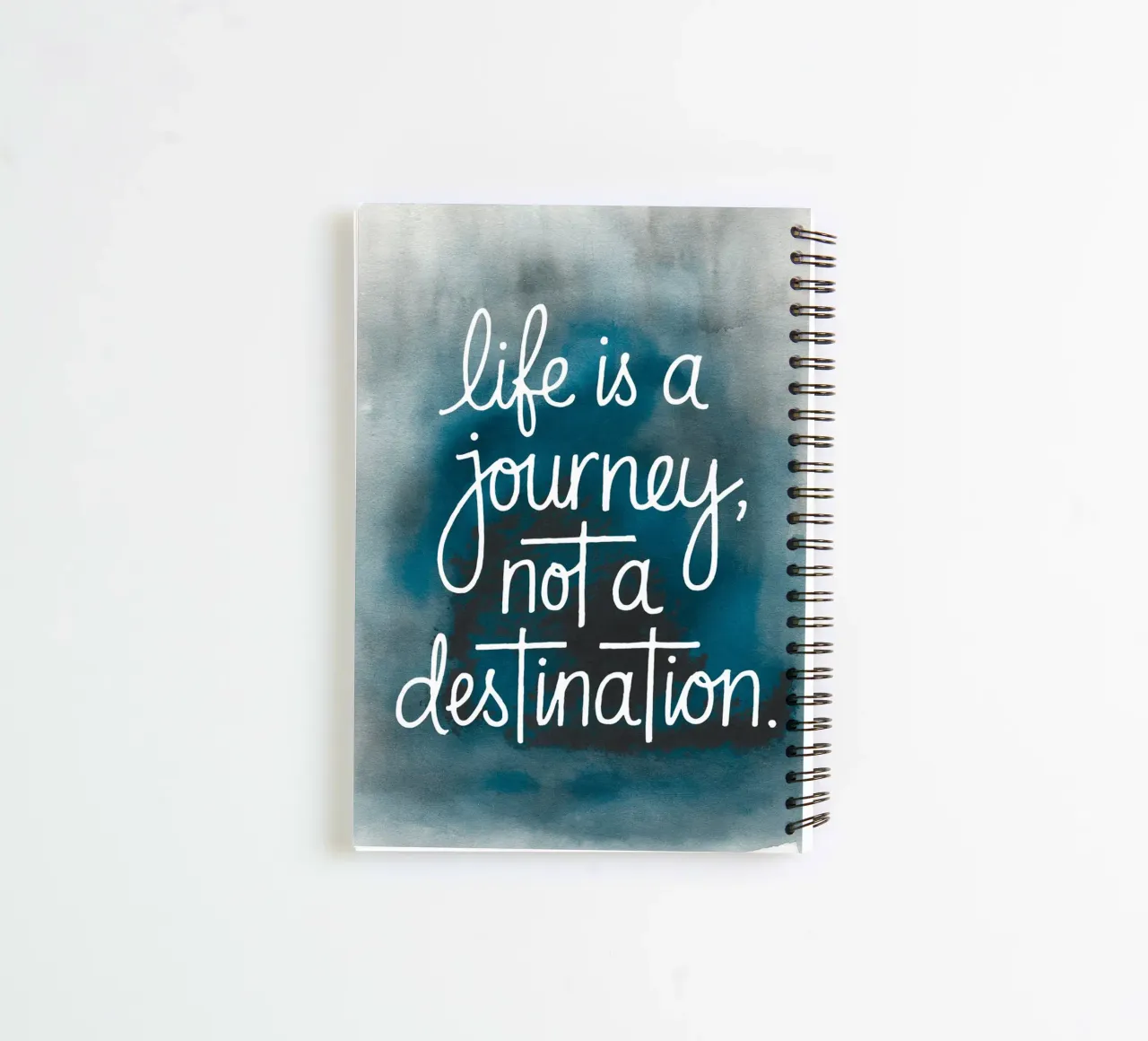 Life is a journey, not a destination spiral notebook by logic