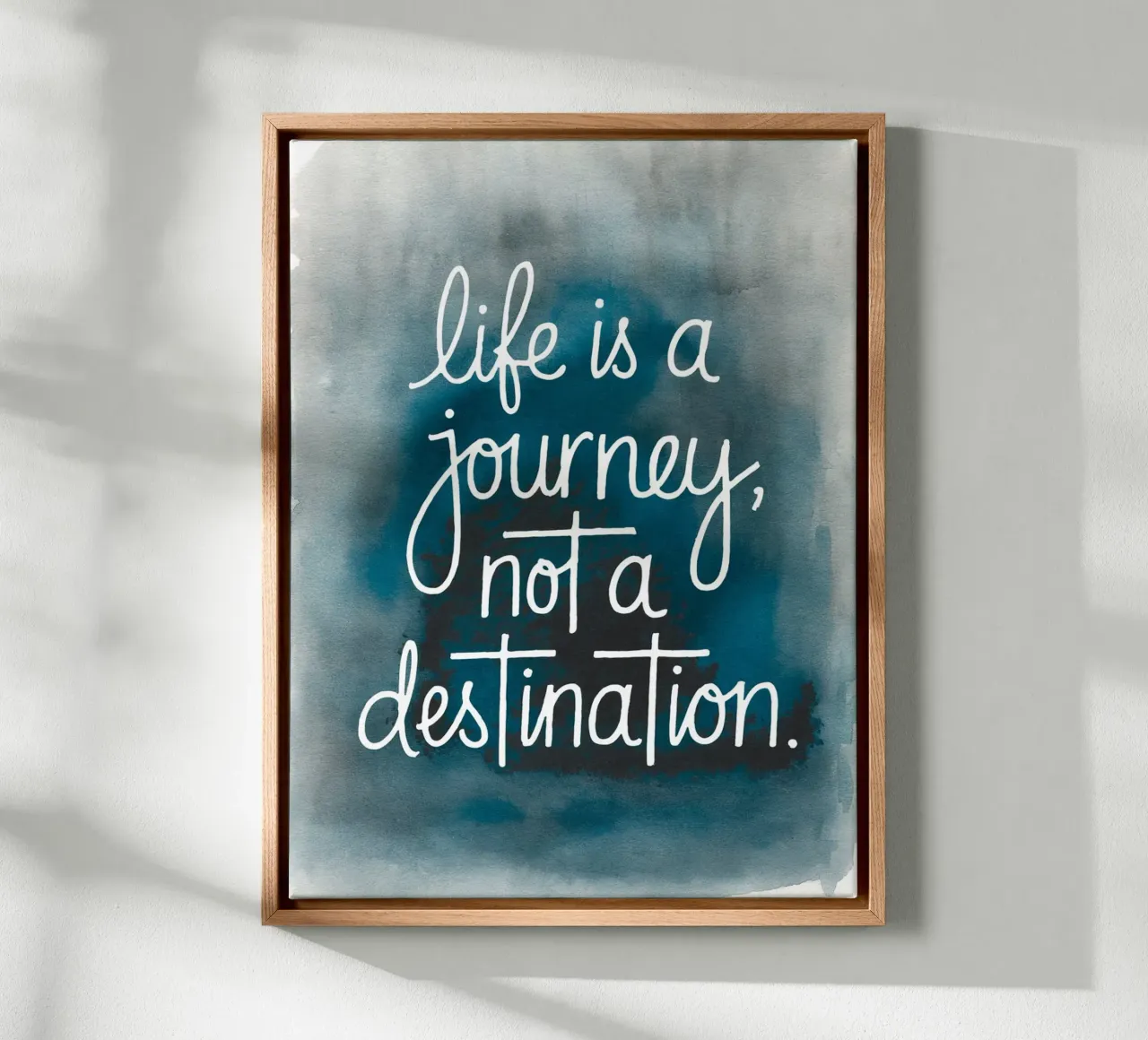 Life is a journey, not a destination canvas by logic