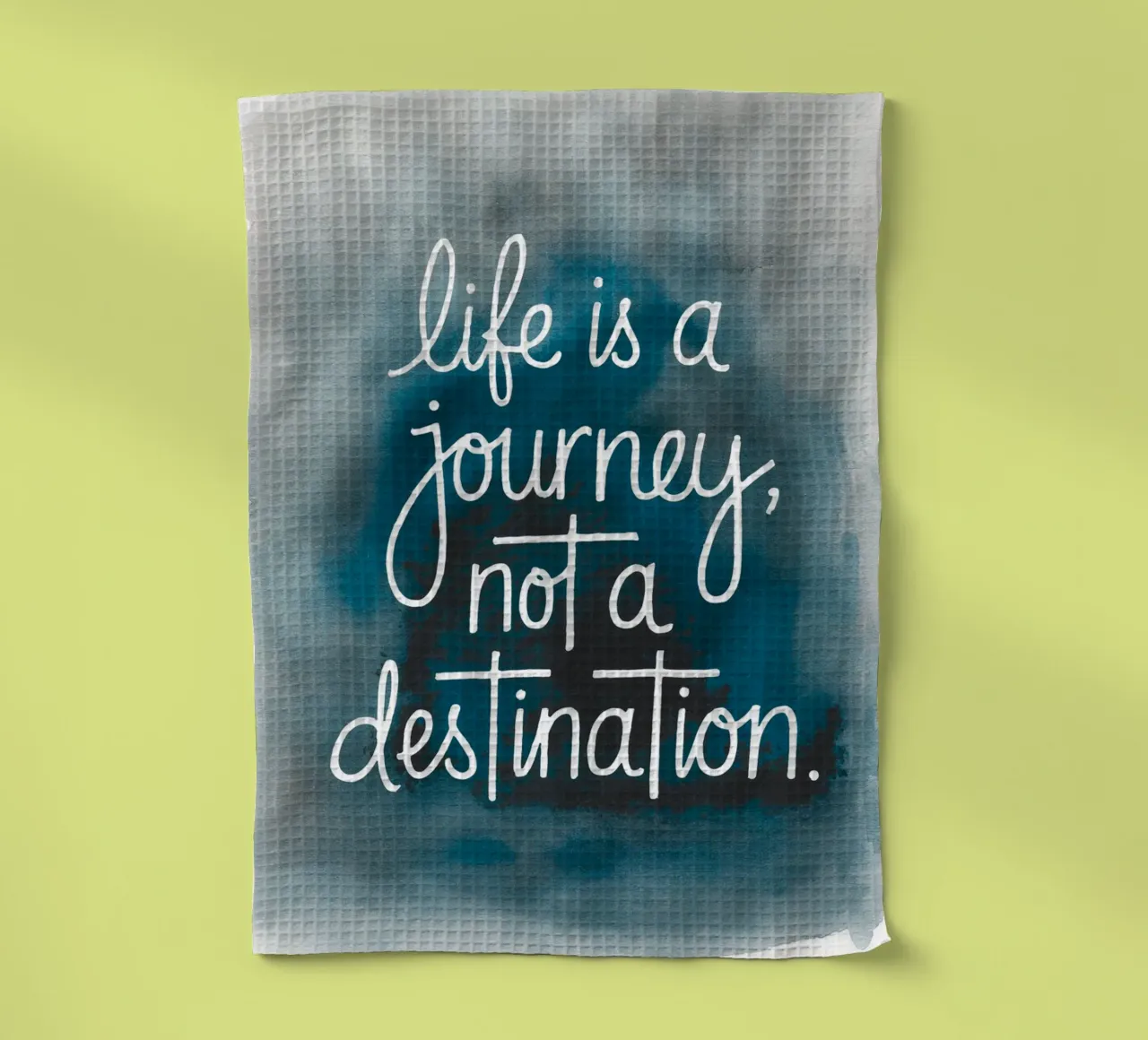 La vie est un voyage, pas une destination torchon de logic